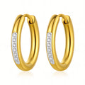 Golden Oval Hoops