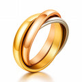 Tricolor Interlocking Ring