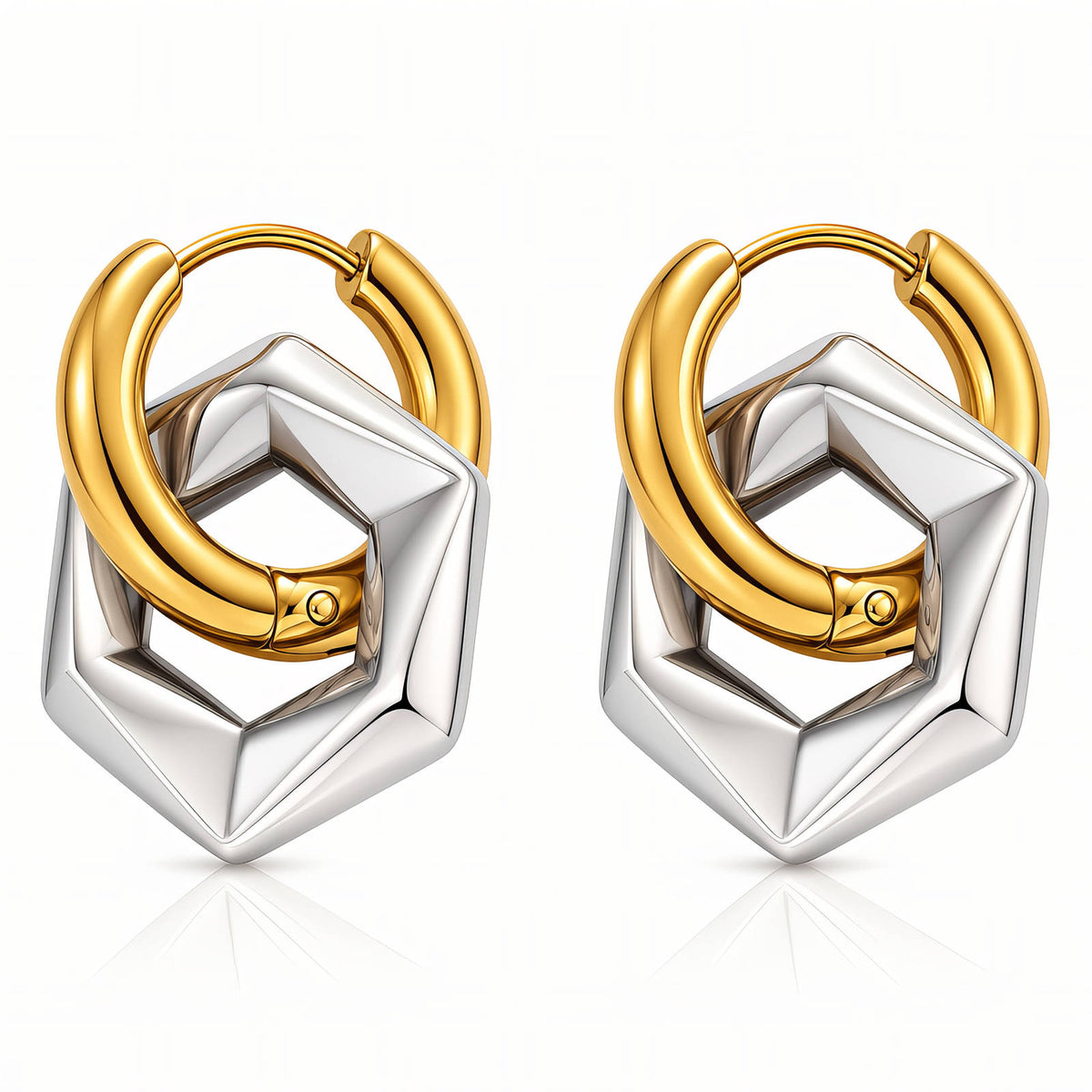 Hexagon Earrings