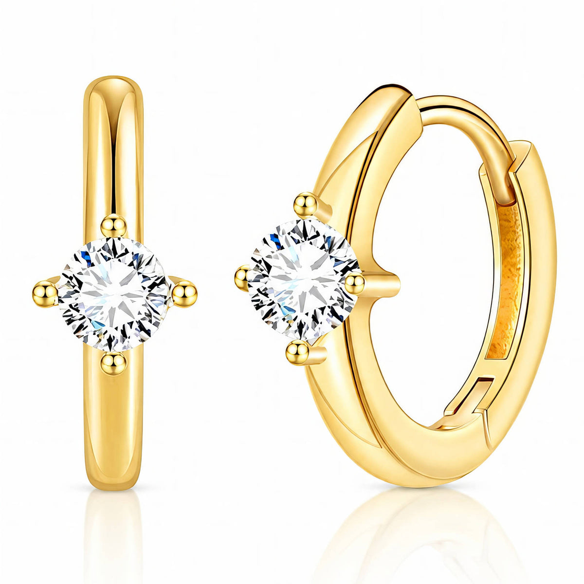 Solitaire Earrings