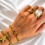 Aurapearl Ring (Adjustable)